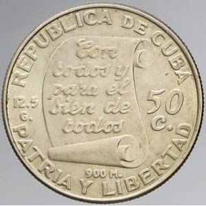 Kuba, 50 centavos 1953. KM-22