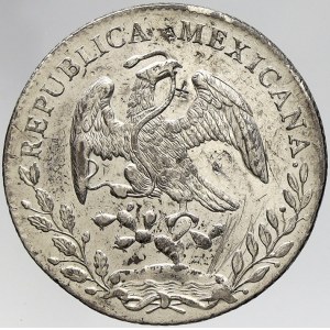 Mexiko, 8 real 1892 MM Chihuahua. Na líci i rubu kontramarky. KM-377.2. dr. škr.