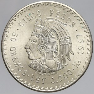 Mexiko, 5 pesos 1947. KM-465