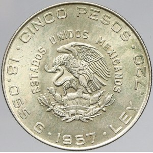 Mexiko, 5 pesos 1957. KM-469