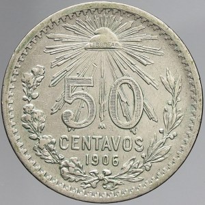 Mexiko, 50 centavos 1906. KM-445