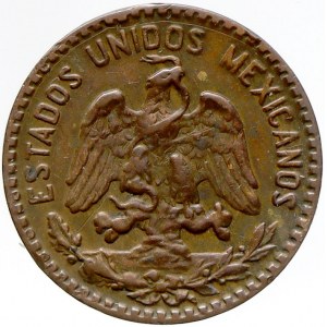 Mexiko, 2 centavos 1919. KM-420 (Zapatovo povstání)