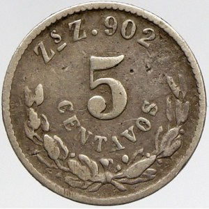 Mexiko, 5 centavos 1898 ZsZ. KM-398