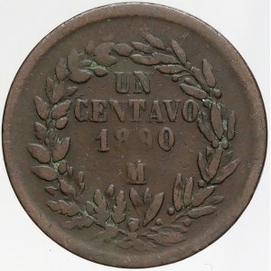 Mexiko, 1 centavo 1890 M. KM-391