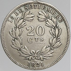 Nikaragua, 20 centavos 1880. KM-4