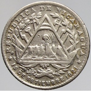 Nikaragua, 5 centavos 1887. KM-5