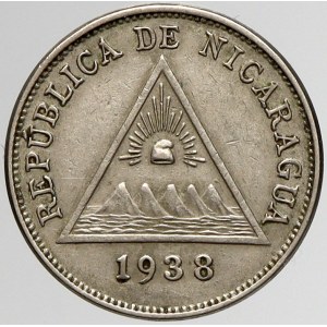 Nikaragua, 5 centavos 1938. KM-12
