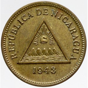 Nikaragua, 1 centavo 1943. KM-20