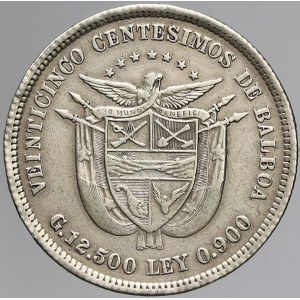 Panama, 25 centesimos 1904. KM-4