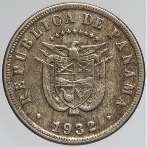 Panama, 5 centesimos 1932. KM-9