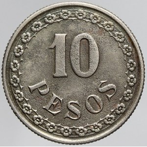 Paraguay, 10 pesos 1939. KM-19