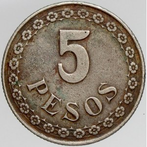 Paraguay, 5 pesos 1939. KM-18