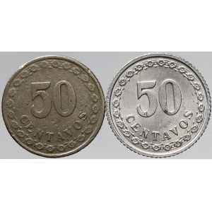 Paraguay, 50 centavos 1925, 1938. KM-12 a KM-15