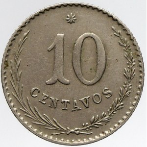 Paraguay, 10 centavos 1903. KM-7