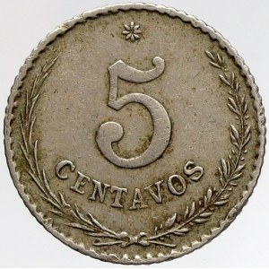 Paraguay, 5 centavos 1903. KM-6