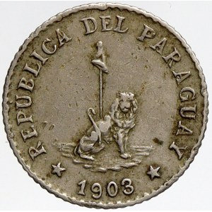 Paraguay, 5 centavos 1903. KM-6