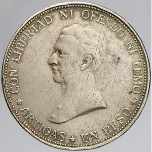 Uruguay, 1 peso 1917. KM-23. škr.