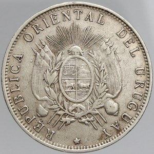 Uruguay, 50 centésimos 1894. KM-16