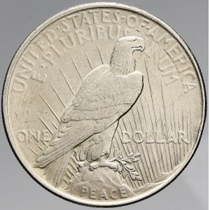 USA, 1 dollar 1923 mírový. KM-150. zcela n. hr.