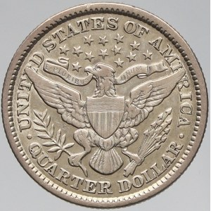 USA, ¼ dollar 1895 Barber. KM-114