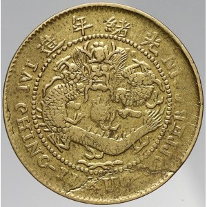 Čína, 1 cash b.l. (1906-1907), blíže neurčený, mosaz