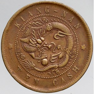 Čína, Provincie Kiang-Nan. 10 cash 1905. Y-135.9