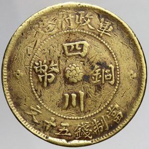 Čína, Provincie Setchuan. 50 cash 1912. Y-449