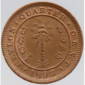 Sri Lanka (Ceylon), ¼ cent 1898. KM-90