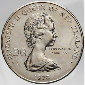 Nový Zeland, 1 dollar 1978 parlament / korunovace. KM-47