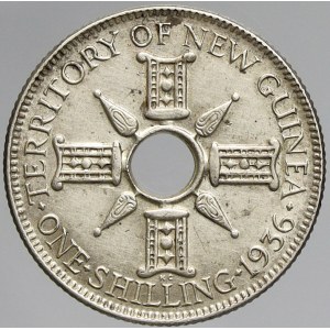 Papua Nová Guinea - Britská , 1 shilling 1936. KM-5