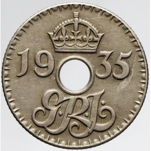 Papua Nová Guinea - Britská , 6 pence 1935. KM-4