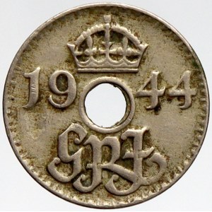Papua Nová Guinea - Britská , 3 pence 1944. KM-10