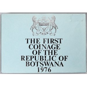 mimoevropské mince - sady oběhových mincí, Botswana. 1 thebe - 1pula 1976...