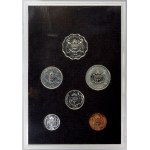 mimoevropské mince - sady oběhových mincí, Botswana. 1 thebe - 1pula 1976...
