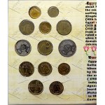 mimoevropské mince - sady oběhových mincí, Egypt. Turistická sada oběhových mincí (13 ks)