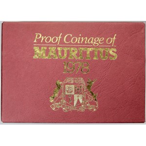 mimoevropské mince - sady oběhových mincí, Mauricius. 1 c. - 1 rupee 1978...