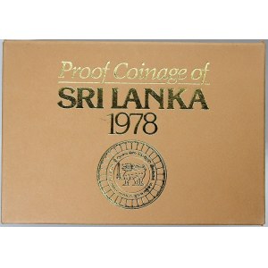 mimoevropské mince - sady oběhových mincí, Srí Lanka. 1 c. - 1 rupie 1978...