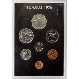 mimoevropské mince - sady oběhových mincí, Tuvalu. 1 c. - 1 dollar 1976...