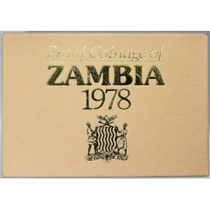 mimoevropské mince - sady oběhových mincí, Zambie. 1 ngwee - 50 ngwee 1978...