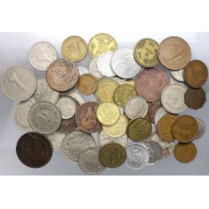 mimoevropské mince - konvoluty, Soubor mimoevropských mincí