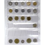 mimoevropské mince - konvoluty, Lot mimevropskch mincí v listech ze zásobníku
