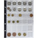 mimoevropské mince - konvoluty, Lot mimevropskch mincí v listech ze zásobníku