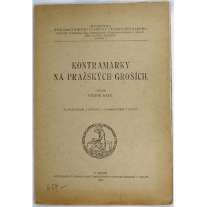 publikace, Katz, V.: Kontramarky na pražských groších. Praha 1927