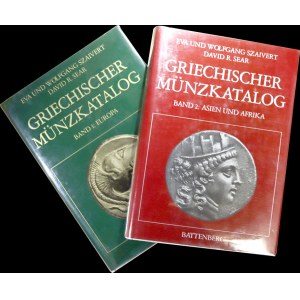 publikace, Szaviert, Sear: Griechischer münzkatalog. Band I.: Europa, Band II.: Asien und Afrika...