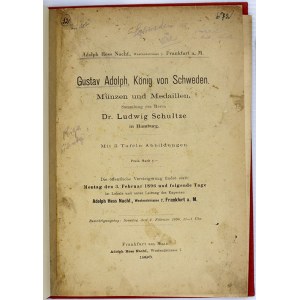 aukční katalogy, Adolph Hess Nachf. Frankfurt a. M. Gustav Adolph, König von Schweden. Münzen und Medaillen...