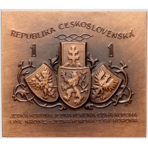 ČNS, pobočka v Hradci Králové, Ministr financí Alois Rašín. Portrét, nápisy / jednokorunová státovka z roku 1919. Sign...