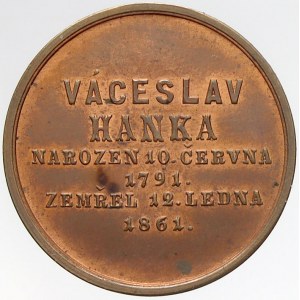 ražby numismatiků, Václav Hanka (1791-1861, český historik a numismatik, 1. správce num. oddělení NM v Praze)...