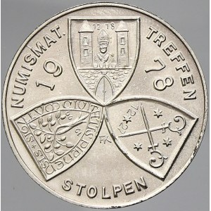 zahraniční numismatické ražby, Německo - DDR. F. G. Numismatik Pirna. Num. setkání Stolpen 1978. Logo, opis ...
