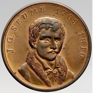 zahraniční numismatické ražby, Německo - DDR. 20 let numismatického spolku ve Weissenfelsu 1966 - 1986. Portrét J. G...