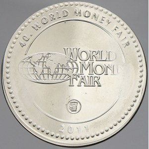zahraniční numismatické ražby, Německo - BRD. 40. veletrh World Money Fair 2011 v Berlíně. Cín 34...